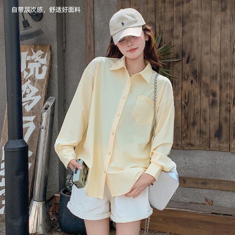 Lightweight sunscreen shirt women's summer UV protection loose outdoor sunscreen clothes women's 1011 new jacket lazy wind