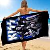 1Pc Kiss Band Rock Legends Beach Towel Quick Dry Multiuse For Beach Pool Gym Yoga Home Travel Christmas Halloween Xmas Gift L15