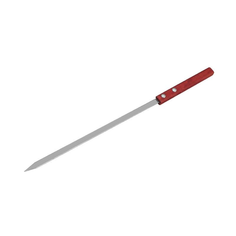 

Stainless Steel Flat BBQ Skewers with Wooden Handle