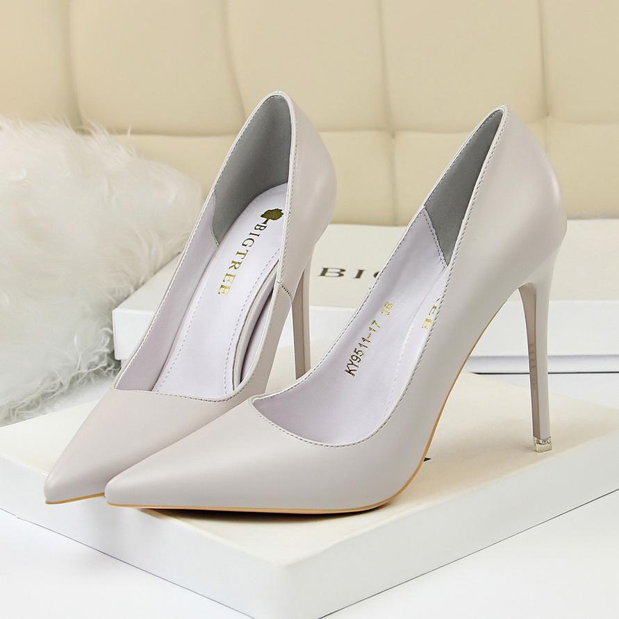 Fashion 2025 Women 10.5cm High Heels Pumps Lady Wedding Bridal Scarpins Stripper Low Heels Plus Size Fetish Party Blue Pink Shoes