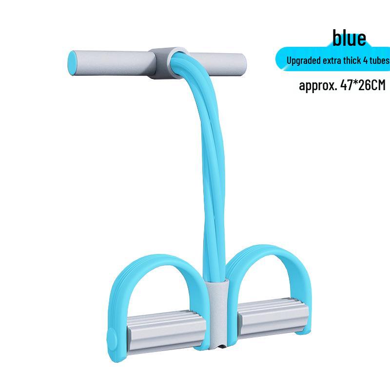 Multifunctional Fitness Foot Pedal with 6 Resistance Bands for Sit-ups, Belly Toning, and Arm Exercises