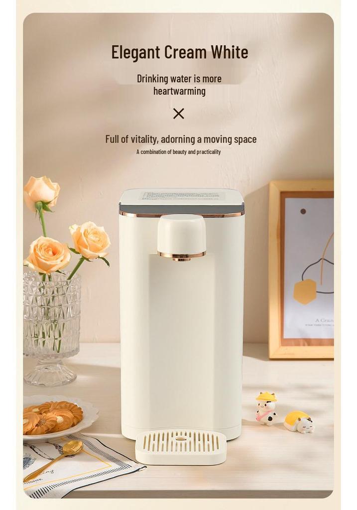 Mini Distributeur d'Eau Chaude Instantanée Intelligent: Purificateur d'eau de bureau portable avec chauffage rapide en 3 secondes, machine à boire directe 110V