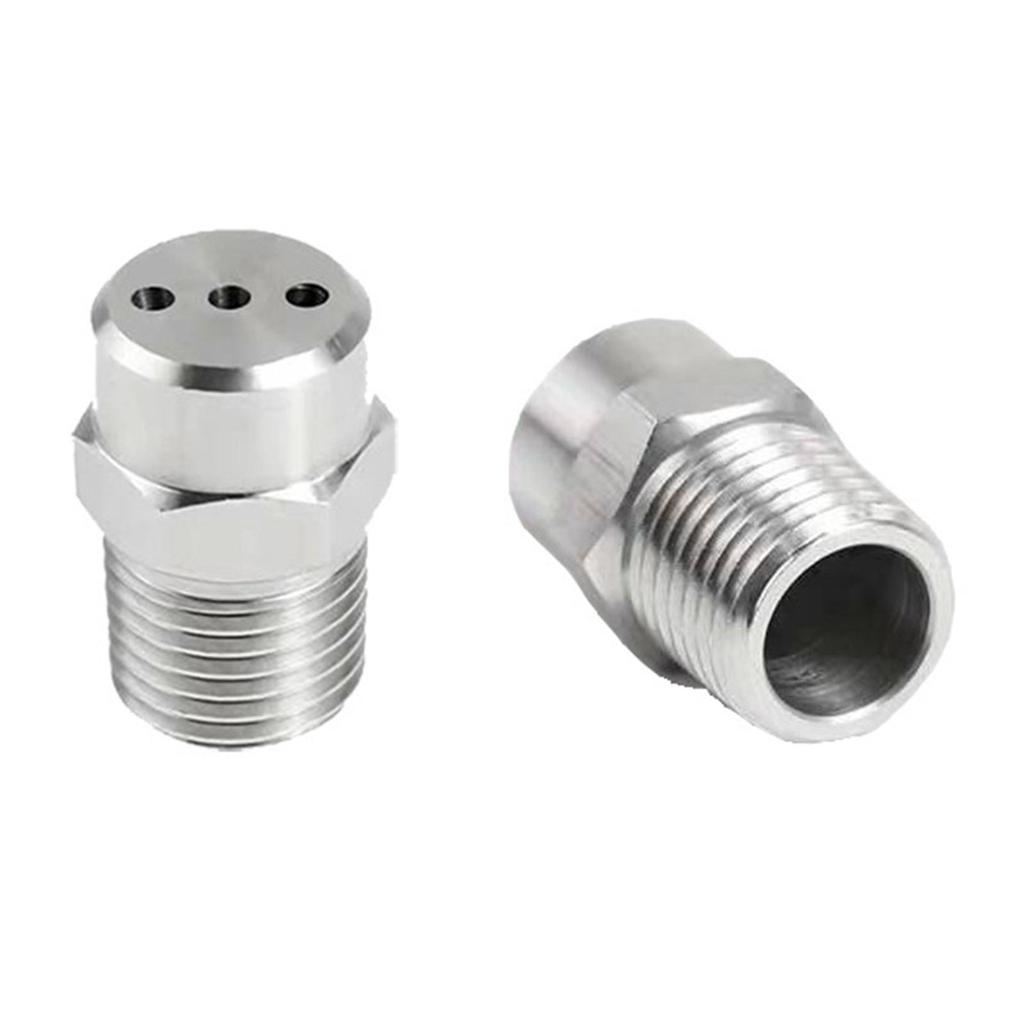 Multipurpose Pressure Washer Wash Spray Nozzle 2 Points External Thread Surface Cleaner Nozzle for Washing Lubrication Parts