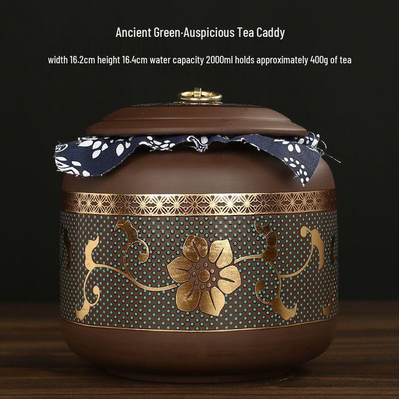 

Большая керамическая банка для хранения чая