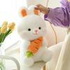 Adorable Carrot Rabbit Plush Toy Soft Stuffed Animal Pillow Cute Bunny Doll Birthday Gift For Girls