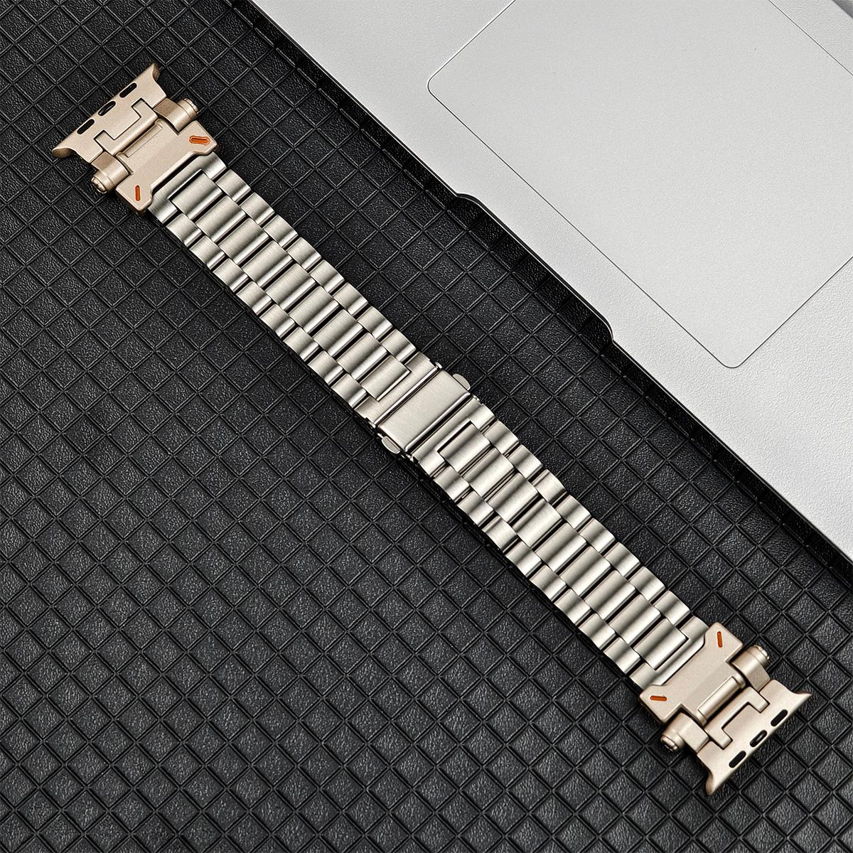 

Metal+Stainless Steel Strap For Apple Watch Ultra 3/2/1 49mm Bracelet For Apple Watch Band 11 10 9 8 7 6 5 SE 42/45/46/49mm Band 46mm Series 11