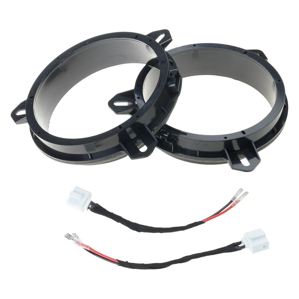 2Pcs Car Speaker Spacer Adapter 6.5 Inch Plastic Refitting Audios Anti-Slip Washer Mat Horn Gasket Spacers