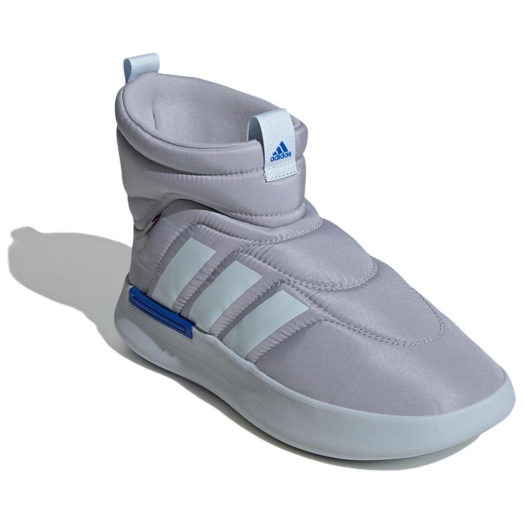 Adidas Adipuff Comfortable Versatile Non-Slip Durable High-Top Lifestyle Casual Shoes Unisex Casual Shoes Gray JR0073