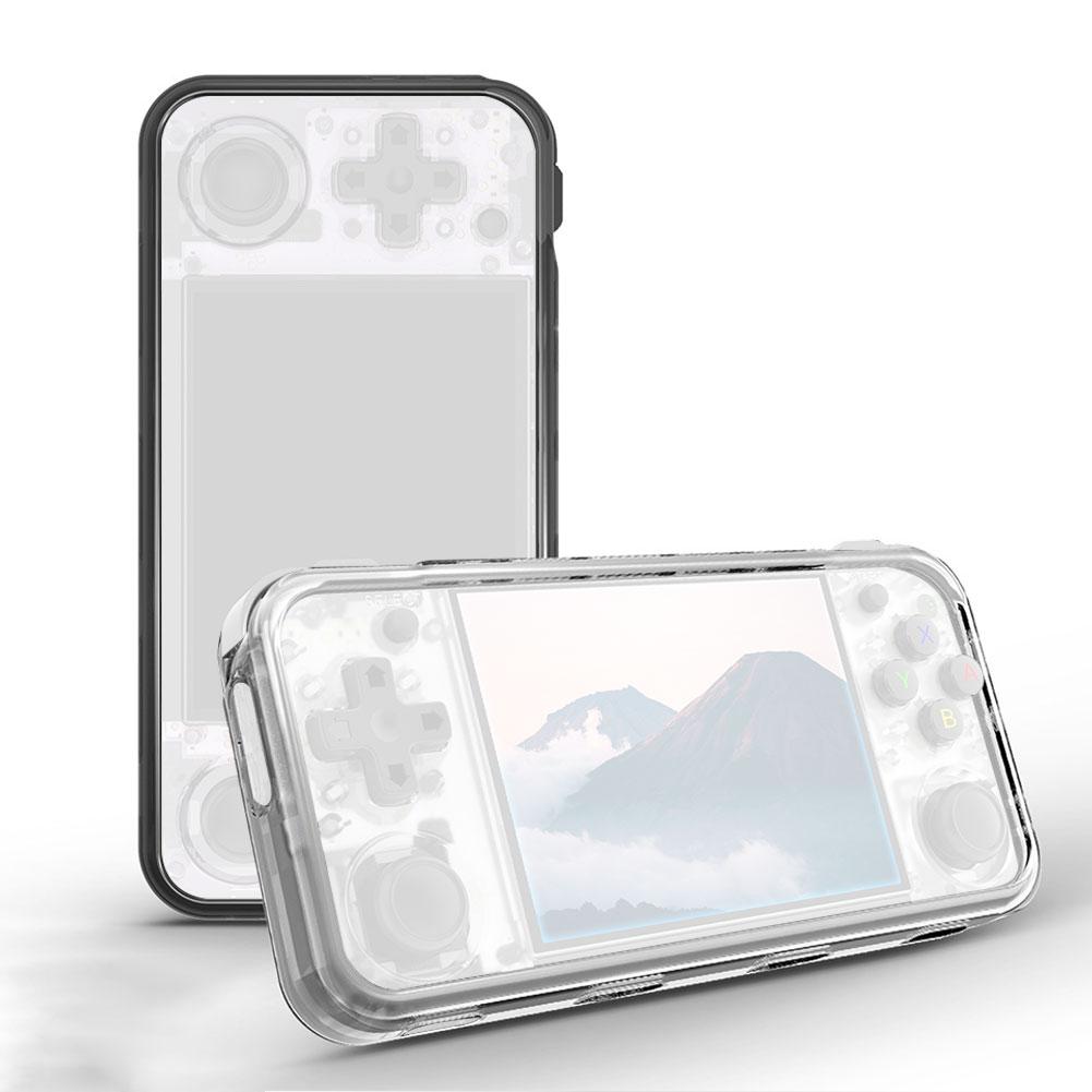 For ANBERNIC RG35XX H TPU Transparent Soft Rubber Protective Case Anti Fall And Anti Scratch Heat Dissipation Protective Shell