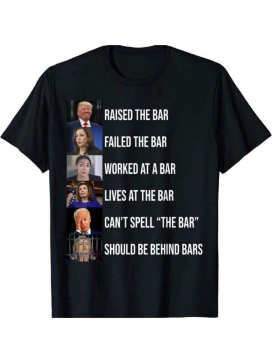 

Trumps Raised The Bar Failed The Bar Unisex T-Shirt Goth Shirts For Women XXXXXL чорний