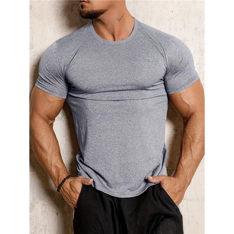 Sports Tight-fitting Stretch Casual Quick-drying Running Round Neck Short-sleeved Top