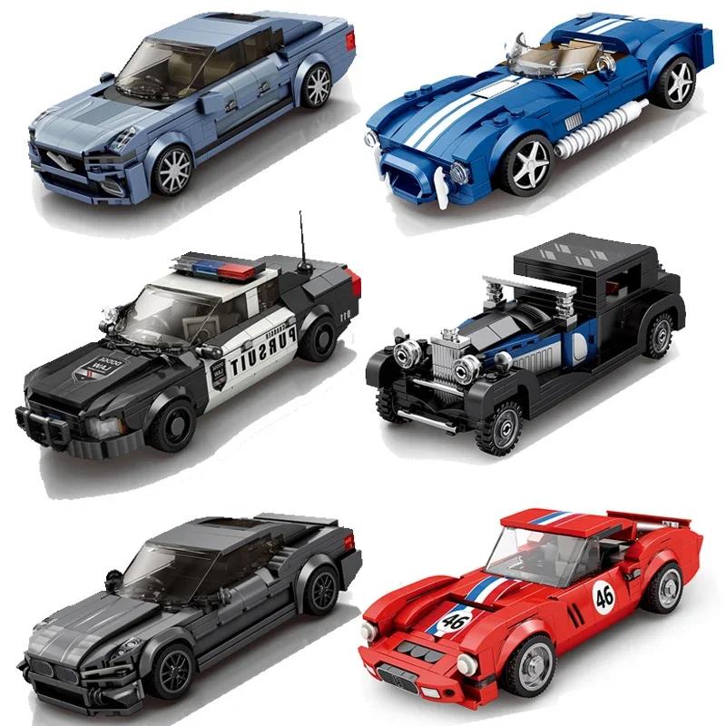Speed Car Series Vehicle Building Blocks Supercar Set Racing Sports Car Classic MOC Model Bricks DIY Toy Kid Holiday Gifts