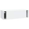 Wall Mounted TV Cabinet White 98 X 41 X 30 Cm Engineered Wood