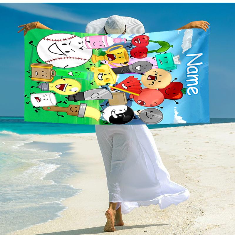 Personalized Customized Proof Beach Towel with Nanimate Insanity Pattern - Soft, Absorbent,quick-drying,perfect Swimming,camping&bathing