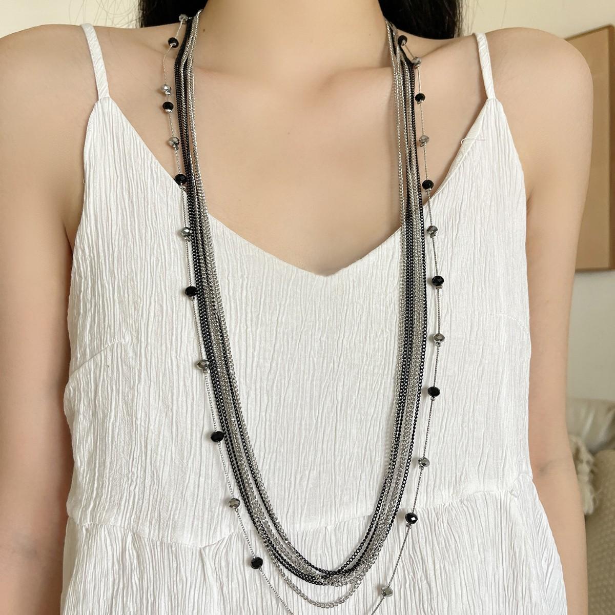 

Модное ожерелье для женских украшений чёрный