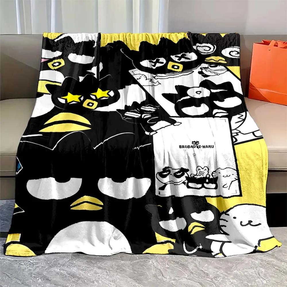 Bad Keroppi Cute Cartoon Flannel Blanket Sheet Sofa Blanket Office Lunch Break Blanket Anime Peripherals Gift