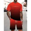 Men's Casual Fashion Simple Short-sleeved Shorts Set Comfortable Loose Sports Suit Versatile Unisex Sports Clothing