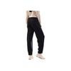 Anta Comfortable Casual Loose High-Waisted Fleece Simple Straight Leg Knitted Sports Pants Women pants Basic-Black 962447305-1
