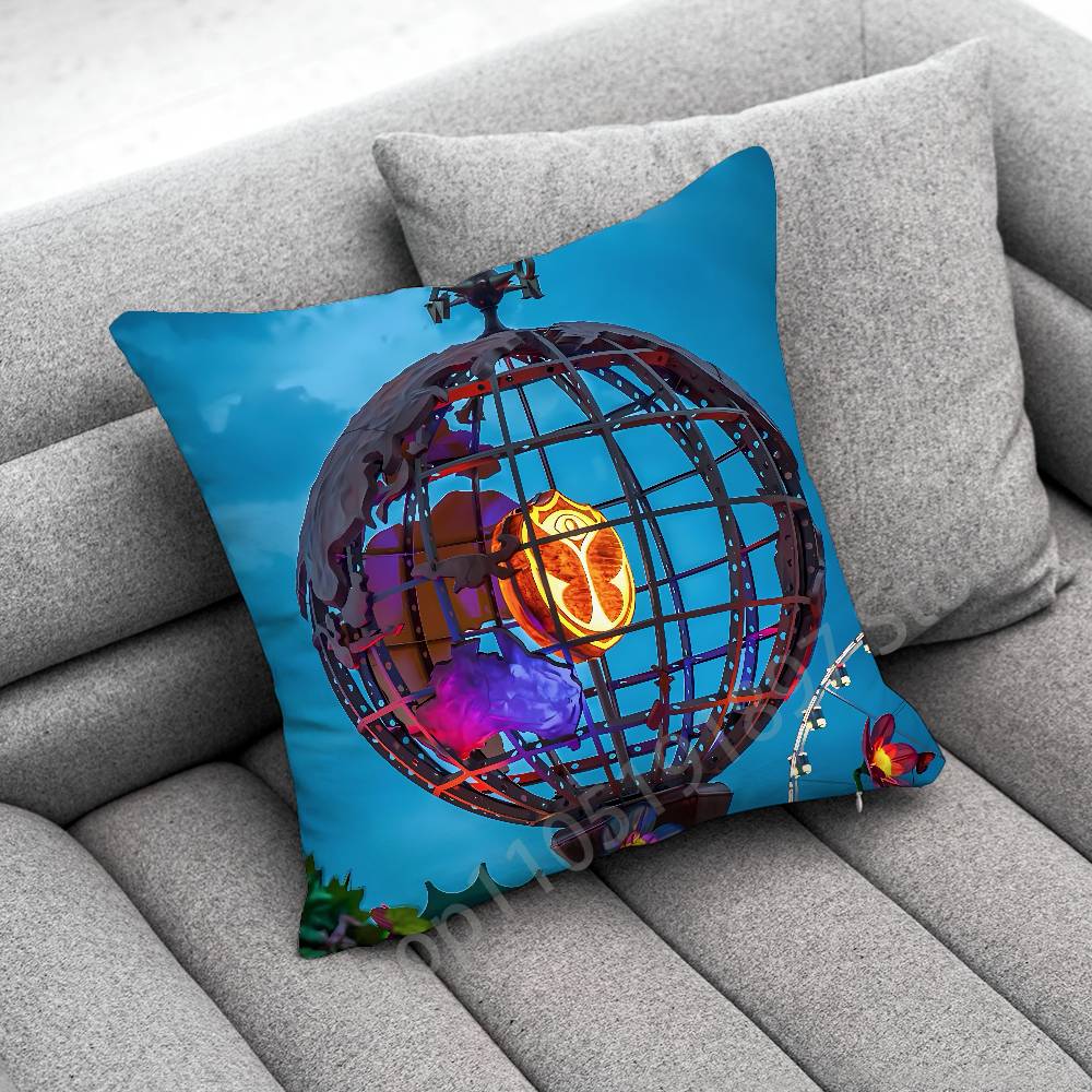Tomorrowland Logo Music Throw Pillow Case For 45x45cm 40x40cm 30x30cm 50x50cm 55x55cm Square Home Pillowcase Case