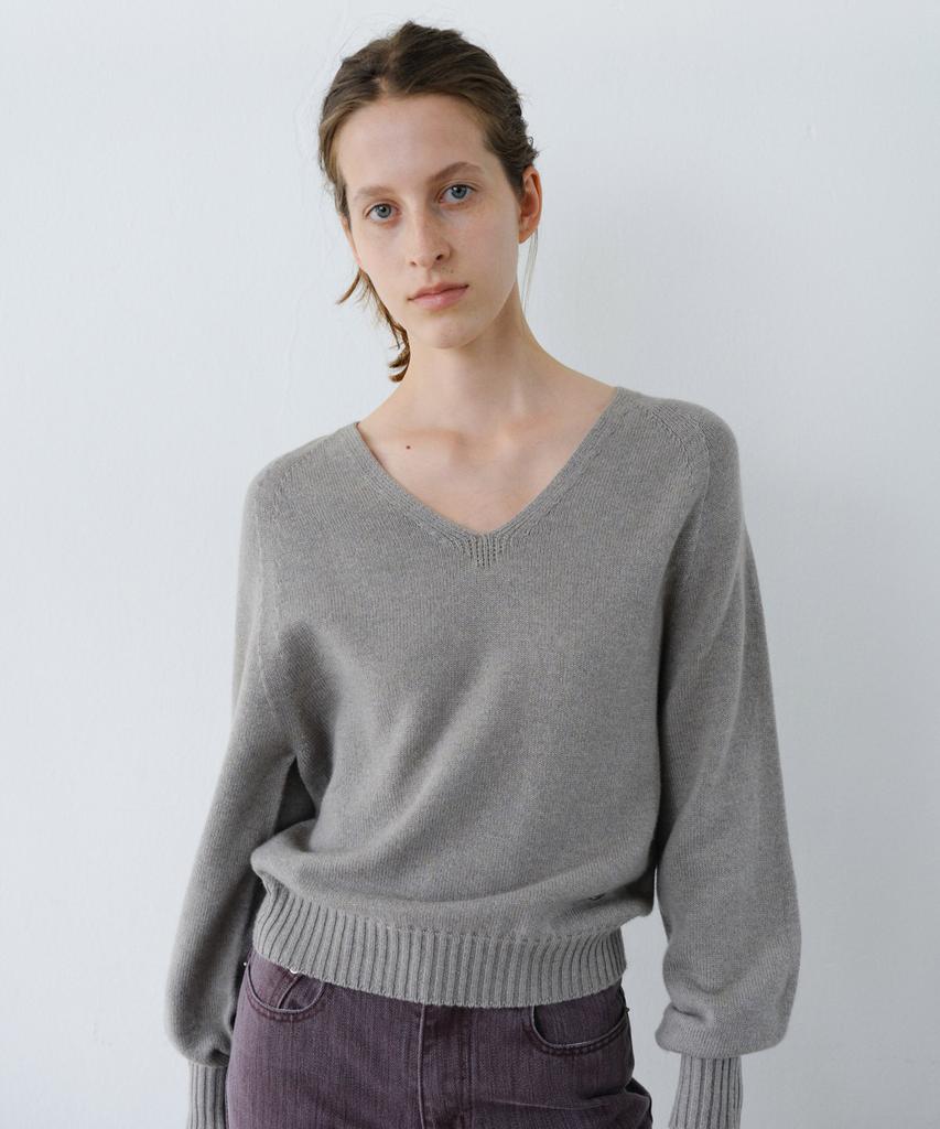 EN OR Basic V-Neck Raglan Knit - Beige