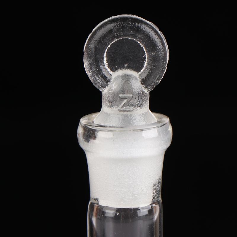 1 Stuks 10/25 ml Transparante Glazen Maatkolf Glaswerk Met Stopsel Scheikunde Laboratorium Glazen Kolf Levering Met Stopsel