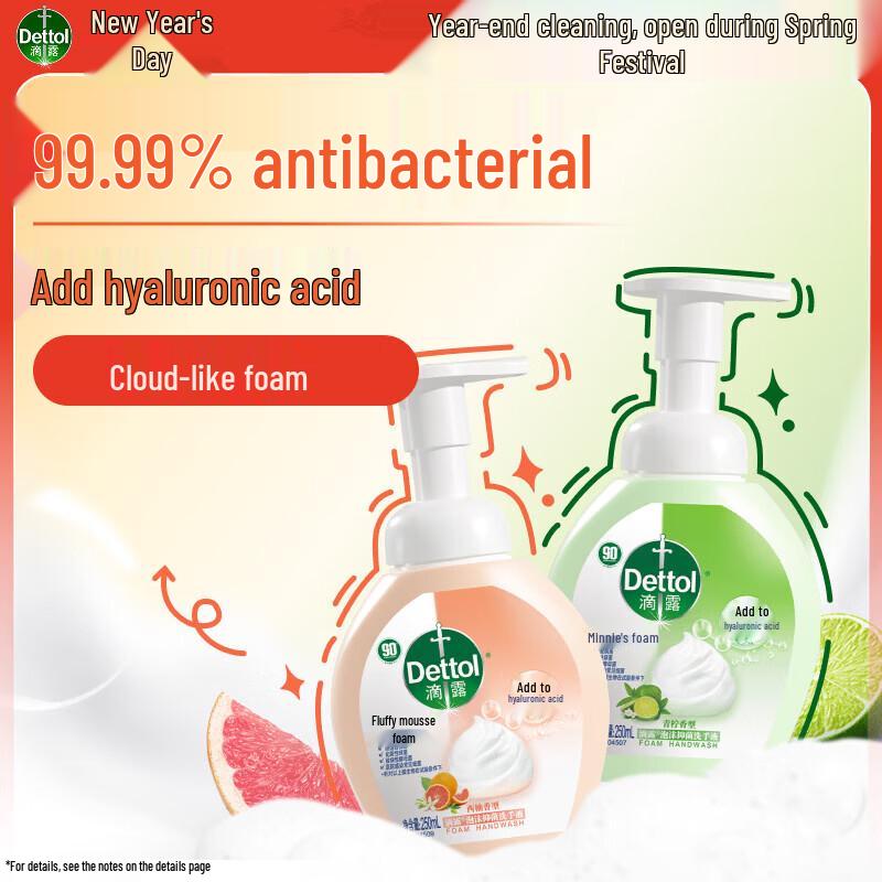 Dettol Foaming Antibacterial Hand Wash Duo Pack