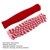 100 Pcs Christmas Pipe Cleaners 50 Red White Striped And 50 Red Thick Fluffy Chenille Stems for DIY Arts Crafts Christmas Decoration