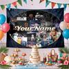 Mbappe Custom Your Name Wall Decor Tapestry Art For Pet Memorial Birthday Wedding Party Backdrop Family Gift