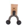 2Pcs Guitar Wall Mount Holder Hook Keeper Stand Solid Wood Base for Electric Ukulele Bass