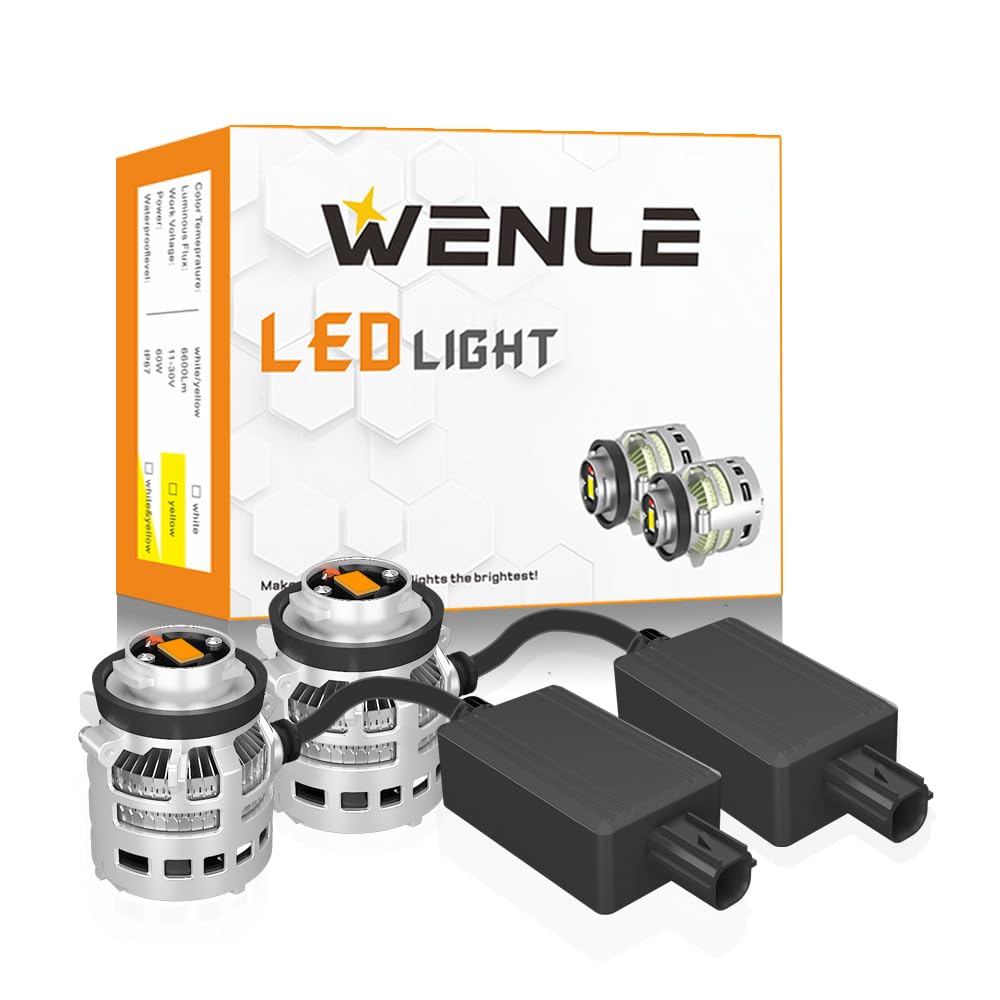 

Most Light in the WENLE L1B LED Bulbs for New Toyota Genuine LED Fog Replacement Vehicle Inspection Yellow 120W x with Fan and Special Set of 2 The