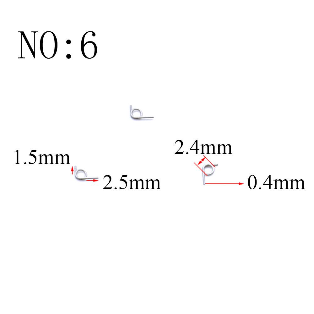 20 Stück Drahtdurchmesser 0,3 mm Mikro Mini 304 Edelstahl Torsionsfeder Für Schmuck