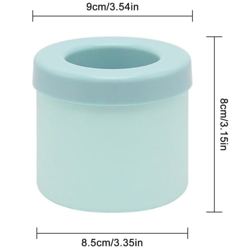 Reusable Silicone Ice Tray, Cylindrical Ice Maker Tray, Ice Container, Keeps Drinks Cold for Longer, Freezer Storage, for Home Use (Blue)