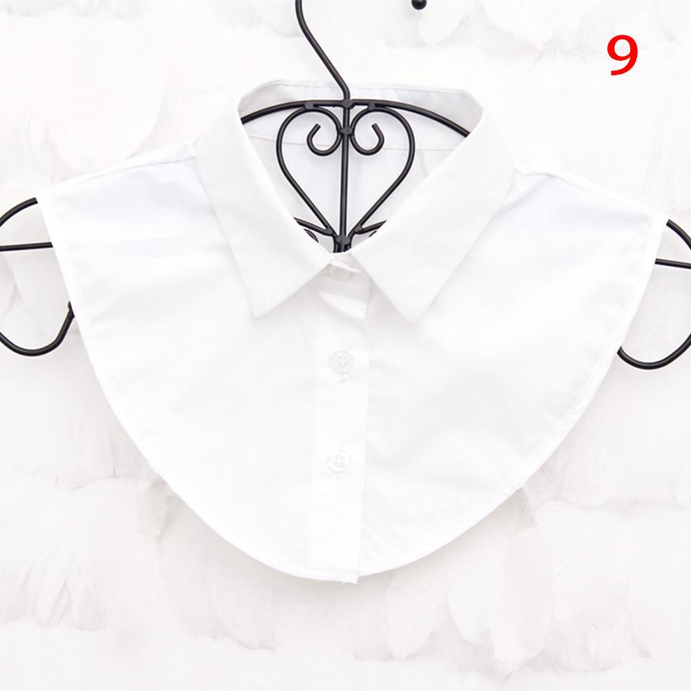 

Women s Blue Washed Denim Collar Simple Half Shirt Style Fake Collar Versatile Decoration Detachable Pointed False Collar