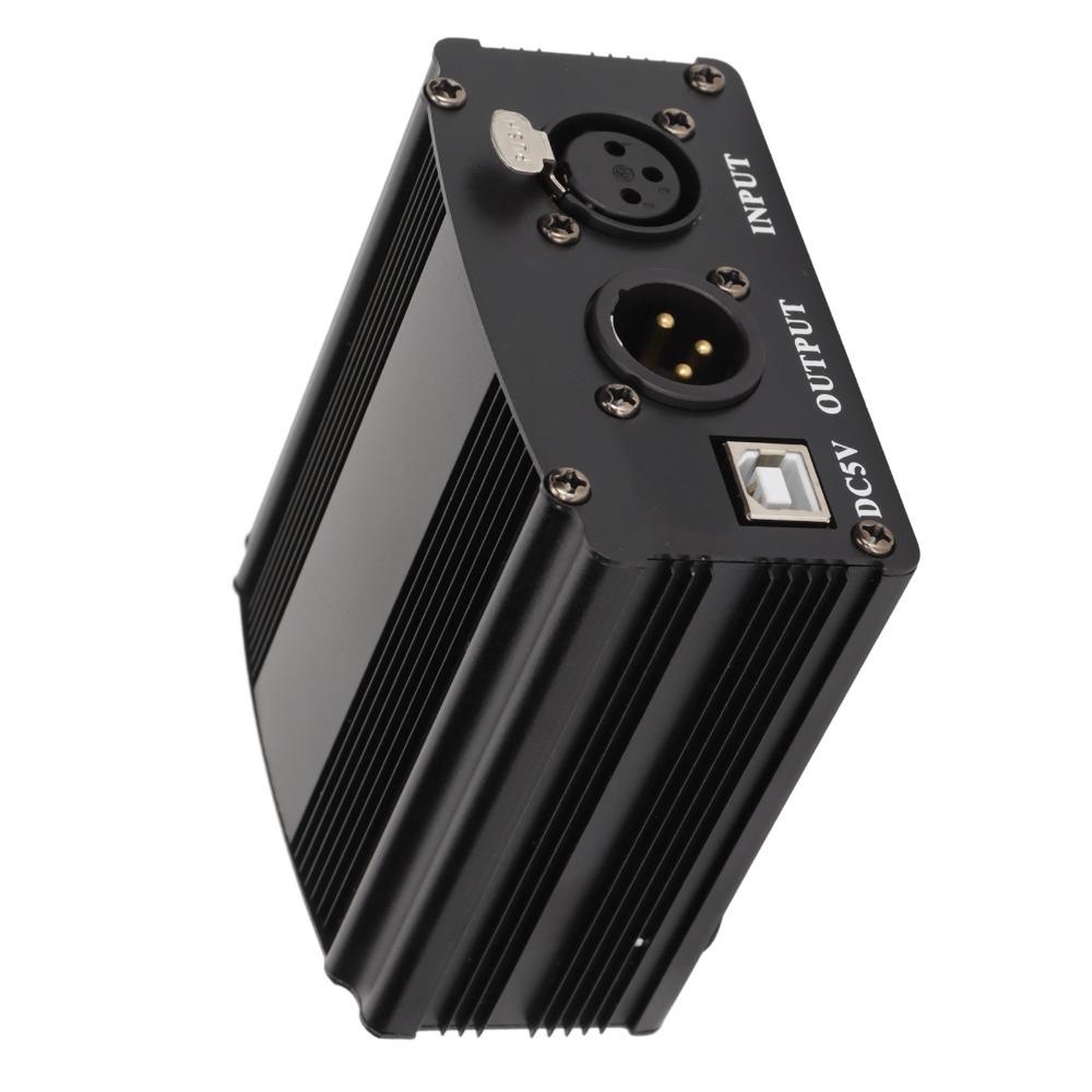 with XLR 3 Pin Cable and USB Cable Condenser Mic Power Supply USB Power Supply Computer Recording