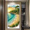 Diamond Mosaic Sunrise Coastal Scenery Large Size Diy Diamond Painting Full Drill Landscape Jewelry Cross Stitch Picture Wall Decor