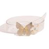 Butterfly Diamond Flat Panel Women's Sweet and Versatile PU Belt PVC Sweet Belt
