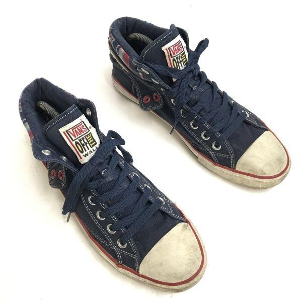 Vans High Cut Sneakers 9 27 navy(USED)