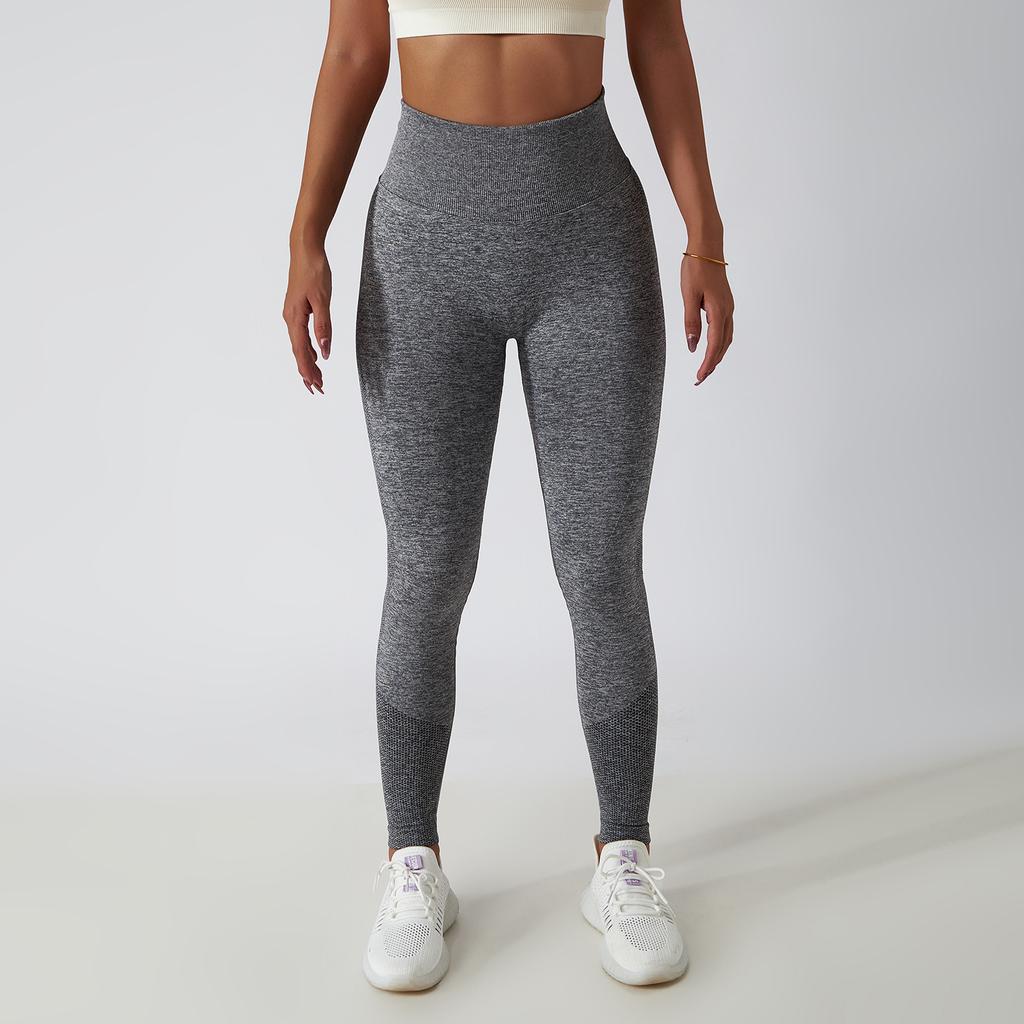 New Running Fitness Pants, Hip Lifting Yoga Pants, Women'S Seamless Knitted Tight High Waist Breathable Sports Yoga Shorts