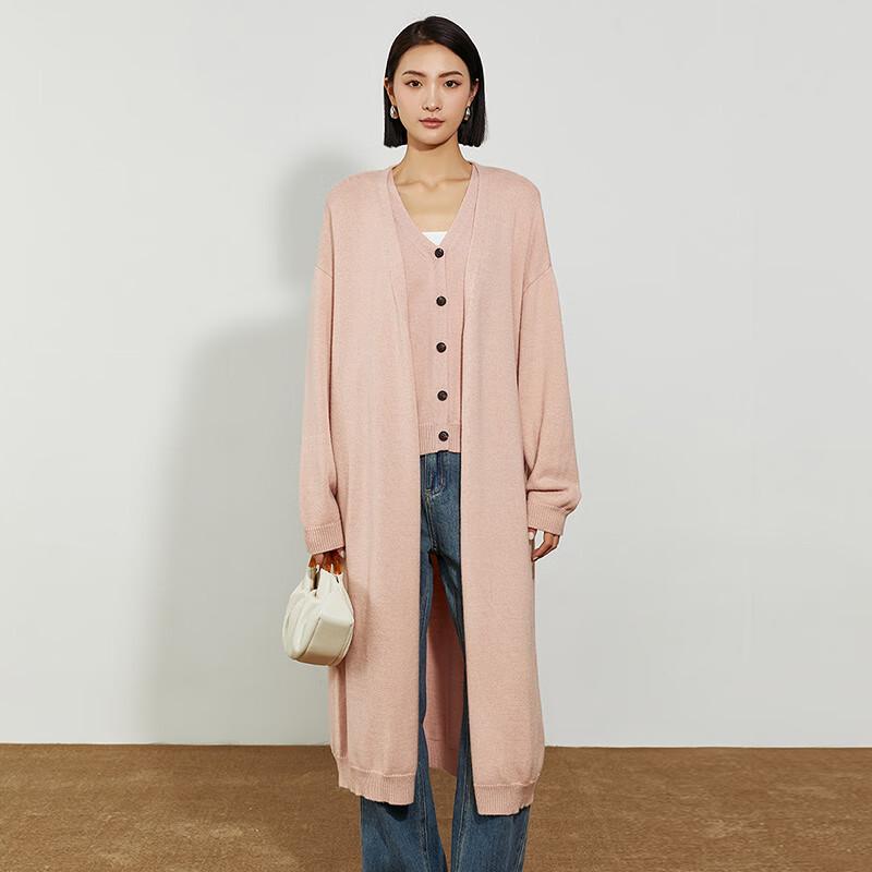 

Women s Casual Mid-Length Knit Cardigan One Size