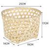DIY Handmade Weaving Bamboo Basket Round 4 Styles Drain Water Sieve Raft Dustpan Rice Fruit Bread Basket Daily Use Storage
