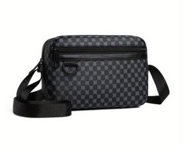 Men's bag One shoulder messenger bag New trend texture Fashion town store treasure Printed small square bag bags