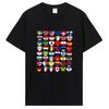 Flags of The Countries of The World,International Gift T-Shirt Funny Flag Print Graphic Tshirt Tops Geography Lover Clothing