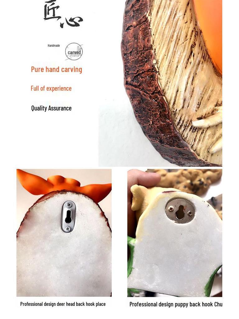 Creative Resin Deer Head Wall Hanging Decoration