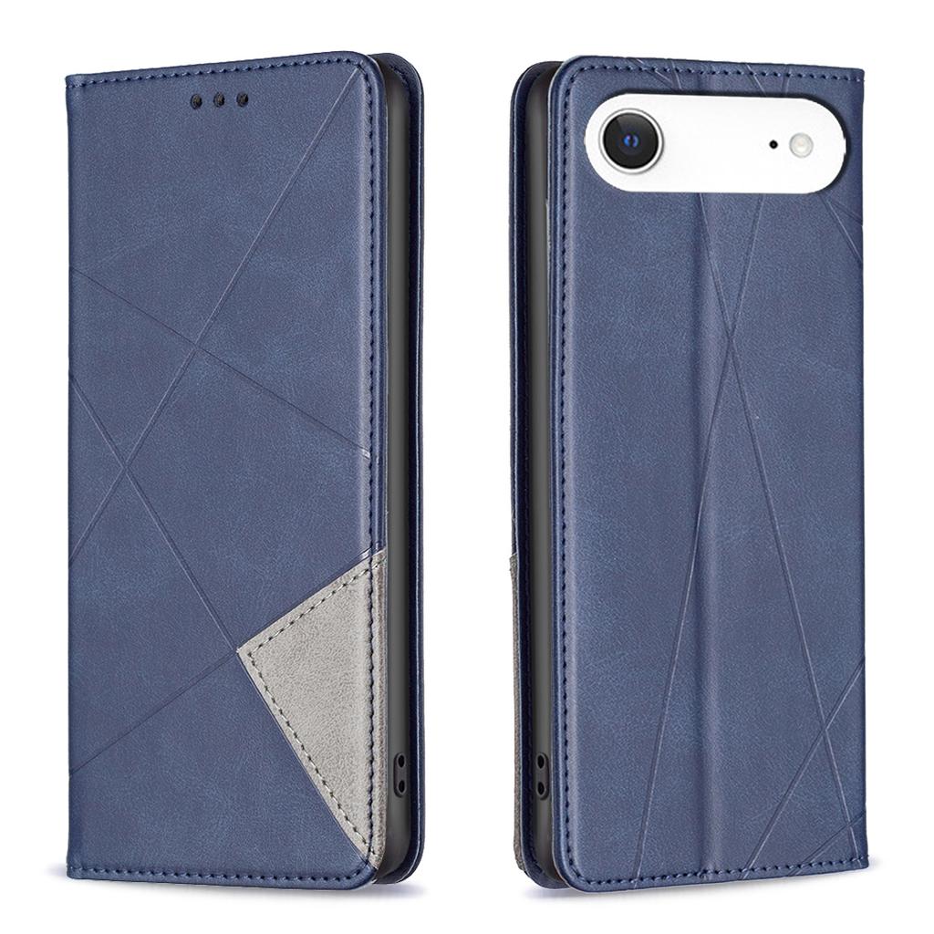 For iPhone Air Case Card Slots Geometry Imprint Leather Phone Cover