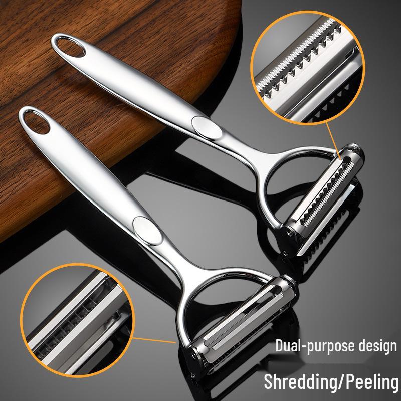 Zinc Alloy Multi-Functional Veggie & Fruit Peeler, Melon Grater, Potato Shredder