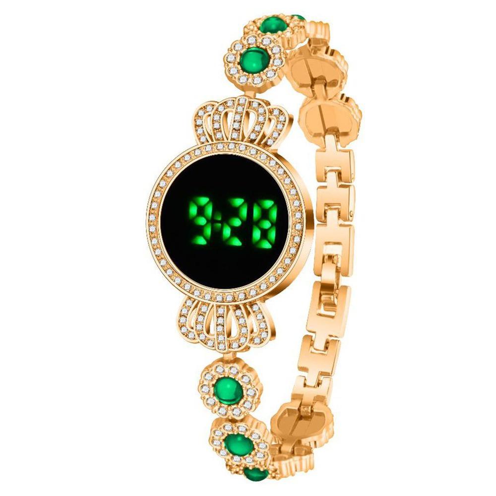 Exquisite Touch Digital Wrist Watches Elegant Rhinestone Wristwatch Ladies Business Watches  Gifts
