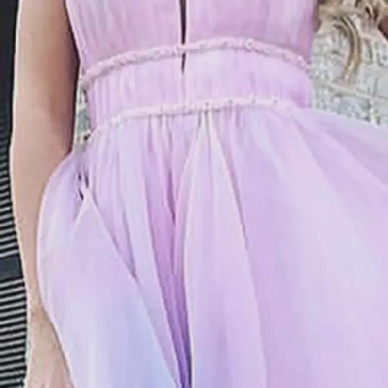 2025 European & American Women's Floral Deep V-Neck Maxi Dress