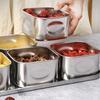 6/8 Grids Stainless Steel Seasoning Container Seal Lid Design Prevents Crosses Flavoring For Organized Kitchens