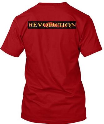 T-shirt « Révolution rouge et noire » fabriqué aux États-Unis, tailles S à 5XL