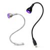360 Degree Rotation Nail Lamp Usb Desk Lamp Gooseneck Lamp Flexible Light Nail Polish Uv Fast Curing Violet Light Quick Drying